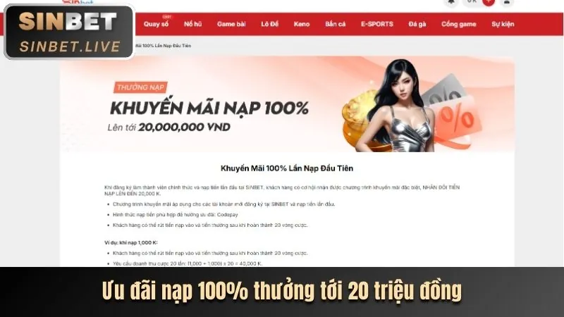 Khuyến mãi thưởng nạp tiền hàng ngày